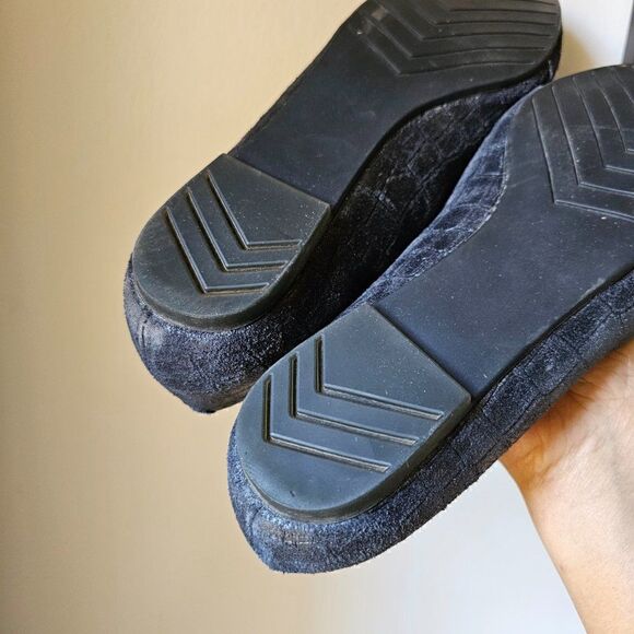 EUC ME TOO GENUINE LEATHER ANDI 7 PEWTER POINTY FLAT LOAFERS SIZE 8M WOMENS - Picture 15 of 16